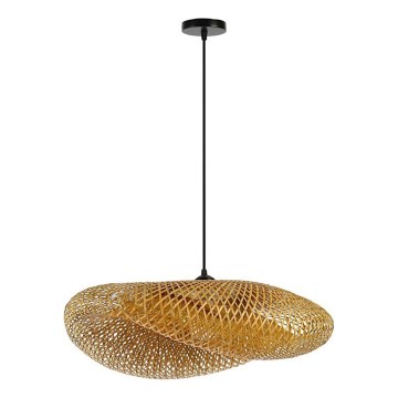 Candeeiro suspenso HILO 1xE27/40W/230V diâmetro 80 cm bambu