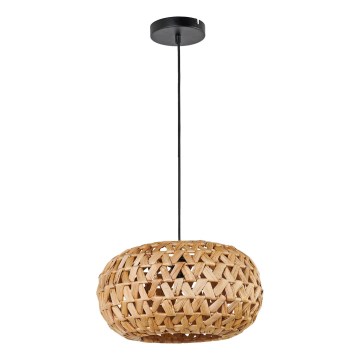 Candeeiro suspenso HOSHI 1xE27/20W/230V diâmetro 38 cm cânhamo