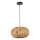 Candeeiro suspenso HOSHI 1xE27/20W/230V diâmetro 38 cm cânhamo