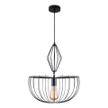 Candeeiro suspenso JASMINA 1xE27/20W/230V diâmetro 40 cm preto