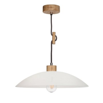 Candeeiro suspenso JONA 1xE27/60W/230V carvalho