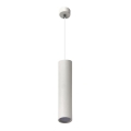 Candeeiro suspenso KARADON 1xGU10/30W/230V 29 cm branco