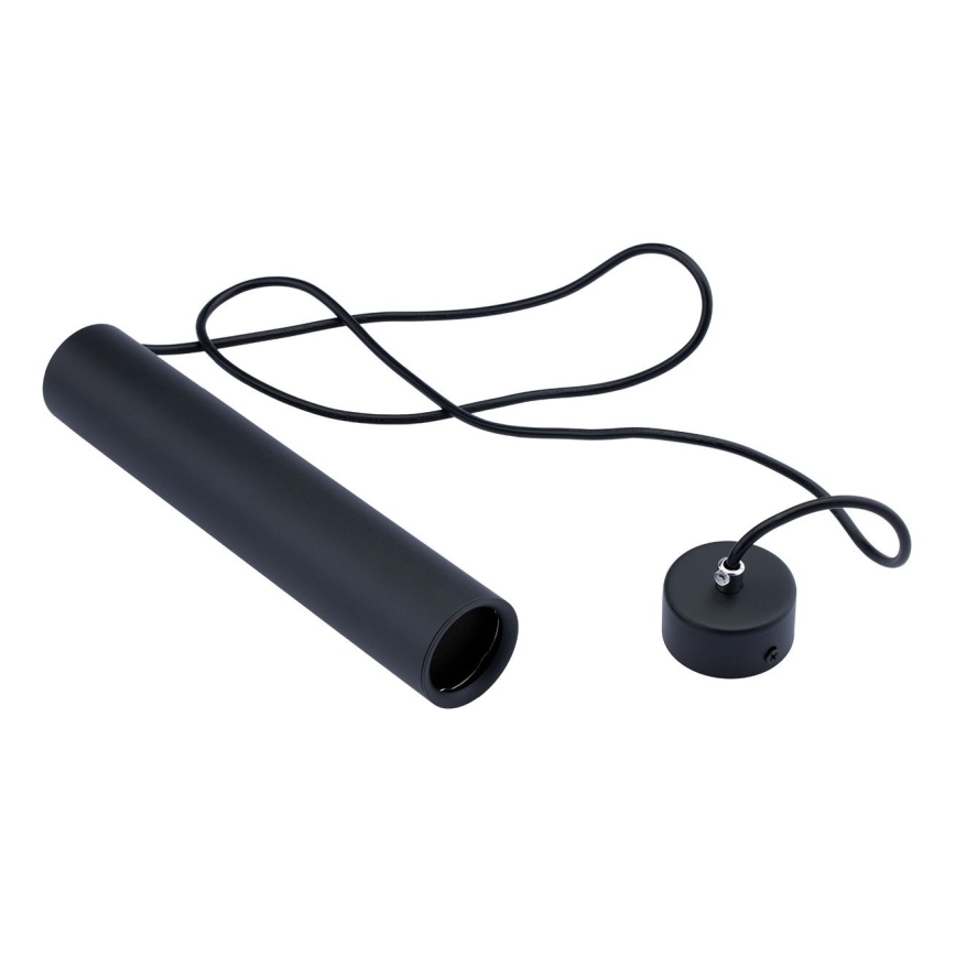 Candeeiro suspenso KARADON 1xGU10/30W/230V 29 cm preto