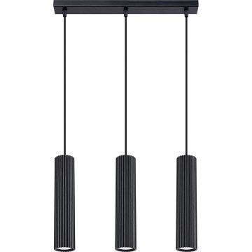 Candeeiro suspenso KARBON 3xGU10/10W/230V preto