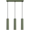 Candeeiro suspenso KARBON 3xGU10/10W/230V verde