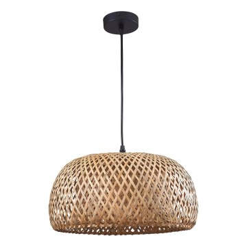 Candeeiro suspenso KORFU 1xE27/20W/230V diâmetro 38 cm bambu