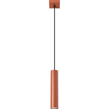 Candeeiro suspenso LAGOS 1xGU10/10W/230V vermelho