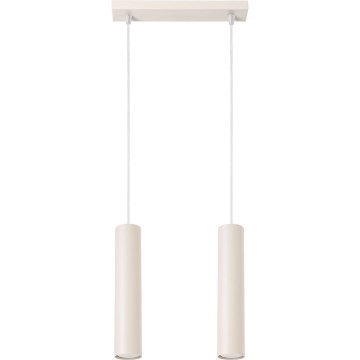 Candeeiro suspenso LAGOS 2xGU10/10W/230V creme