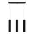 Candeeiro suspenso LAGOS 3 3xGU10/10W/230V preto