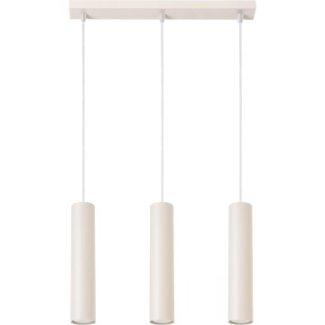 Candeeiro suspenso LAGOS 3xGU10/10W/230V creme
