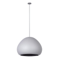 Candeeiro suspenso LAVA 1xE27/15W/230V cinzento/preto