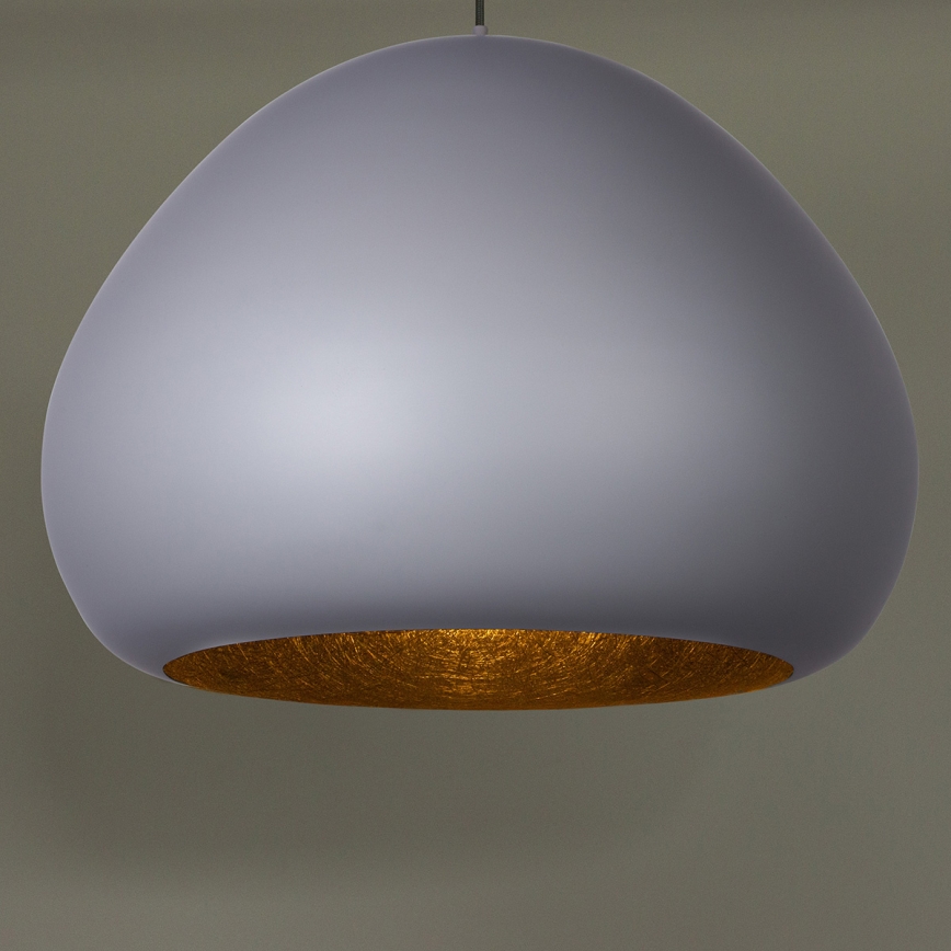 Candeeiro suspenso LAVA 1xE27/15W/230V cinzento/preto