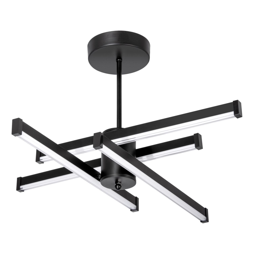 Candeeiro suspenso LED 4xLED/10W/230V 3000-6500K diâmetro 68 cm preto