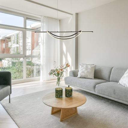 Candeeiro suspenso LED AMBAR LED/35W/230V preto