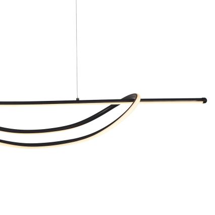 Candeeiro suspenso LED AMBAR LED/35W/230V preto