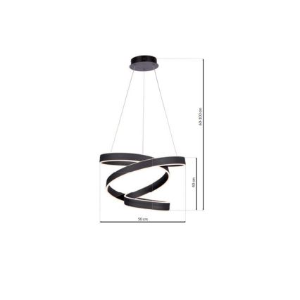Candeeiro suspenso LED ANDROMEDA LED/45W/230V