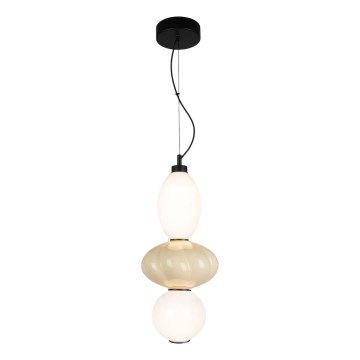 Candeeiro suspenso LED ASCOLI LED/18W/230V diâmetro 20 cm bege