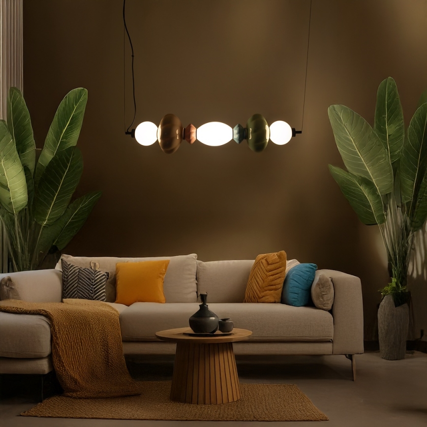 Candeeiro suspenso LED ASCOLI LED/24W/230V colorido