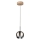 Candeeiro suspenso LED BALL WOOD 1xGU10/5W/230V carvalho mate