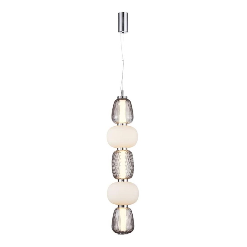 Candeeiro suspenso LED CARO LED/40W/230V cromado brilhante