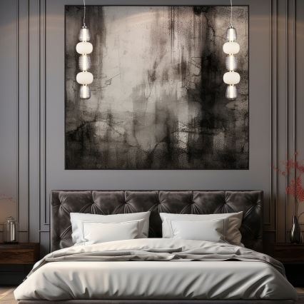 Candeeiro suspenso LED CARO LED/40W/230V cromado brilhante