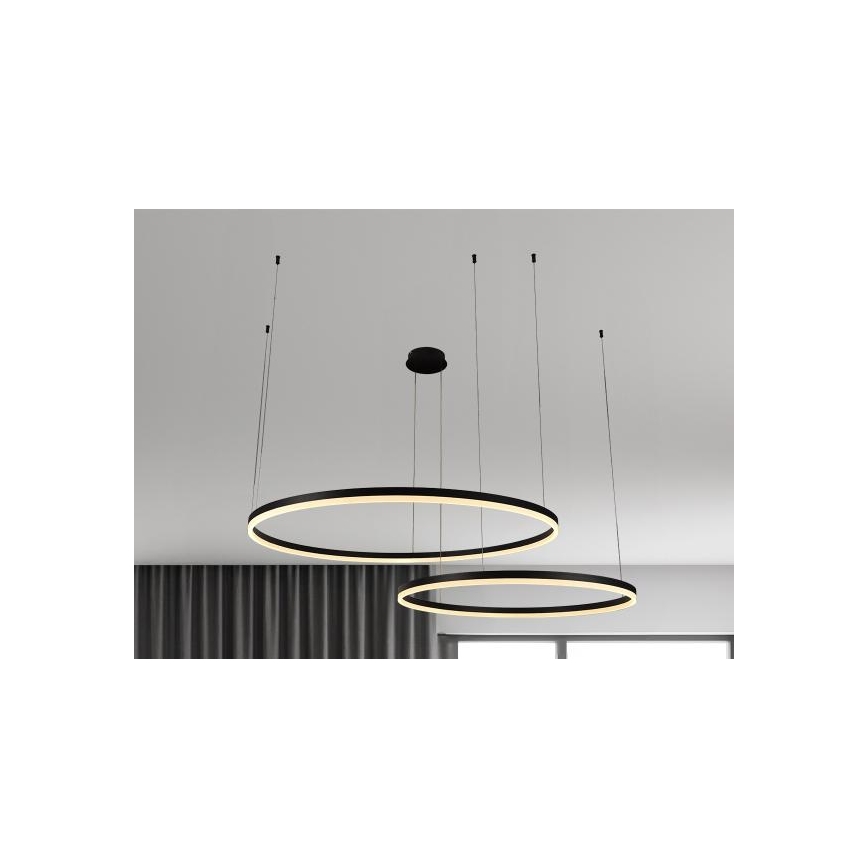 Candeeiro suspenso LED com regulação LED/100W/230V 3000-6500K diâmetro 80 cm + comando