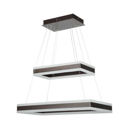 Candeeiro suspenso LED com regulação LED/113W/230V 3000K castanho