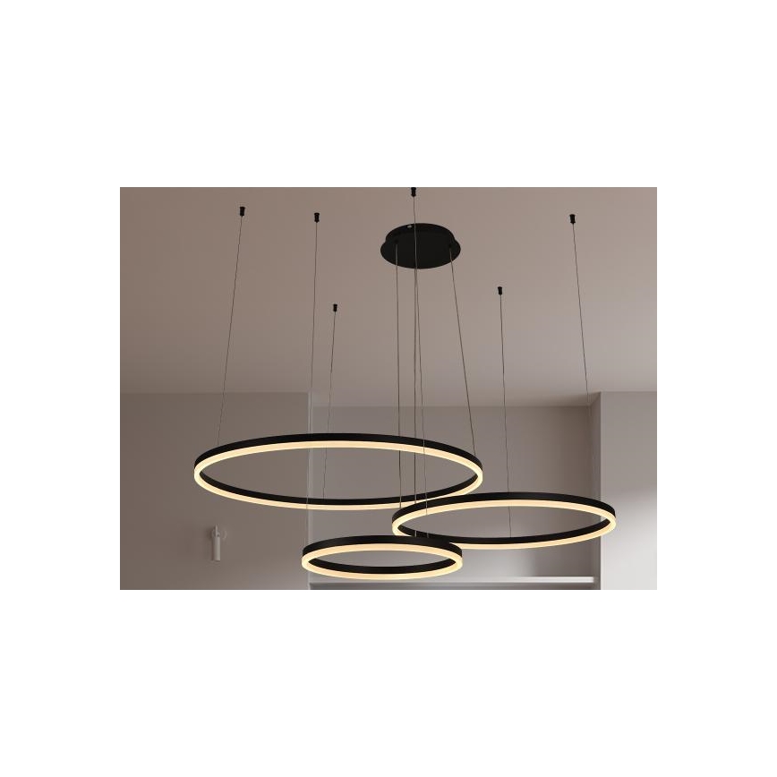 Candeeiro suspenso LED com regulação LED/125W/230V 3000-6500K diâmetro 80 cm + comando
