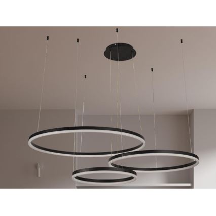 Candeeiro suspenso LED com regulação LED/125W/230V 3000-6500K diâmetro 80 cm + comando