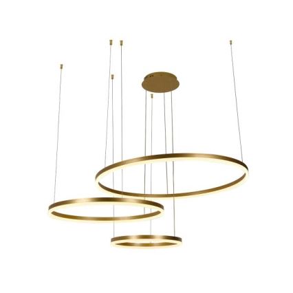 Candeeiro suspenso LED com regulação LED/125W/230V 3000-6500K diâmetro 80 cm + comando