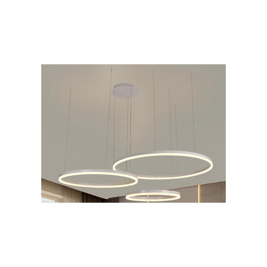 Candeeiro suspenso LED com regulação LED/125W/230V 3000-6500K diâmetro 80 cm + comando
