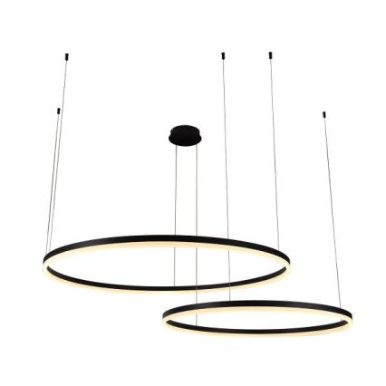 Candeeiro suspenso LED com regulação LED/128W/230V 3000-6500K diâmetro 100 cm + comando