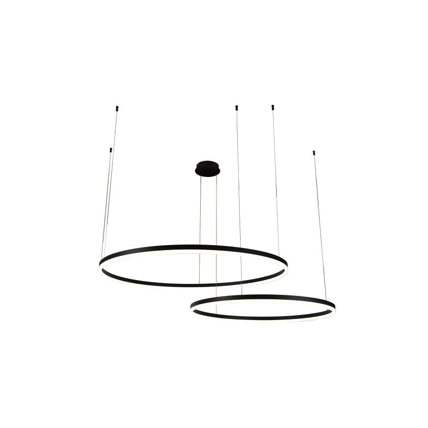 Candeeiro suspenso LED com regulação LED/128W/230V 3000-6500K diâmetro 100 cm + comando