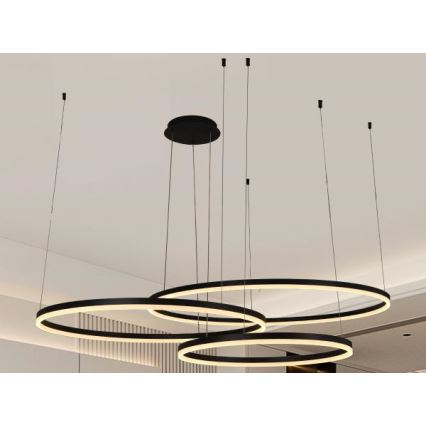 Candeeiro suspenso LED com regulação LED/170W/230V 3000-6500K diâmetro 100 cm + comando