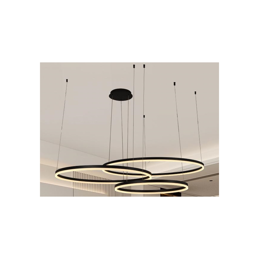 Candeeiro suspenso LED com regulação LED/170W/230V 3000-6500K diâmetro 100 cm + comando