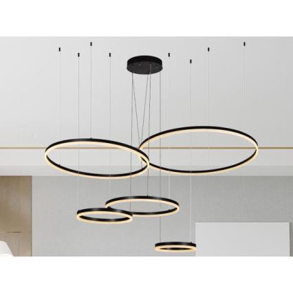 Candeeiro suspenso LED com regulação LED/220W/230V 3000-6500K diâmetro 100 cm + comando