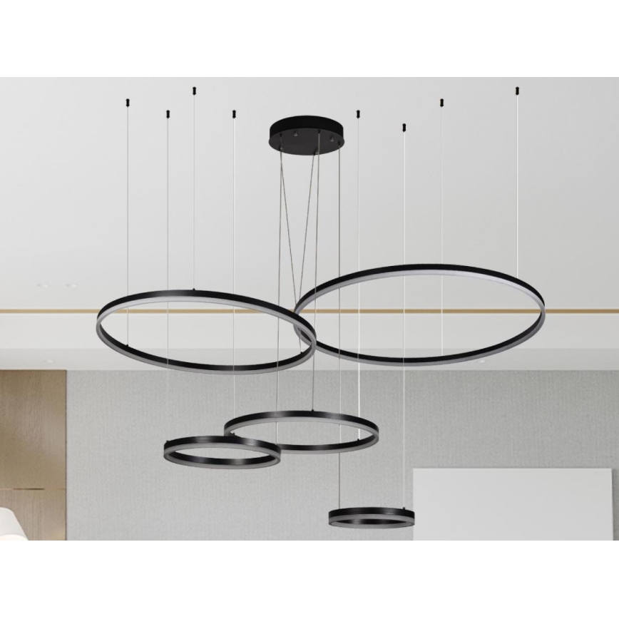 Candeeiro suspenso LED com regulação LED/220W/230V 3000-6500K diâmetro 100 cm + comando
