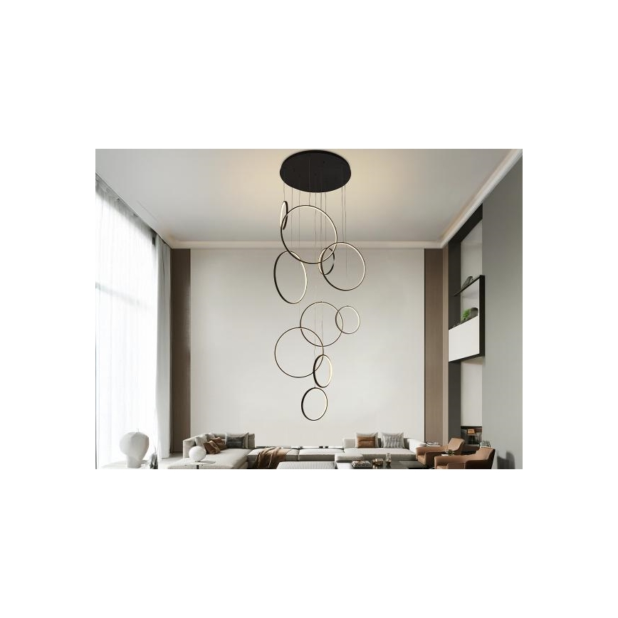Candeeiro suspenso LED com regulação LED/290W/230V 3000-6500K diâmetro 60 cm + comando