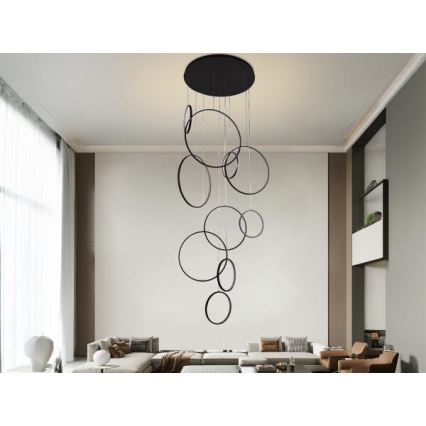 Candeeiro suspenso LED com regulação LED/290W/230V 3000-6500K diâmetro 60 cm + comando