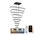 Candeeiro suspenso LED com regulação LED/370W/230V 3000-6500K diâmetro 100 cm + comando