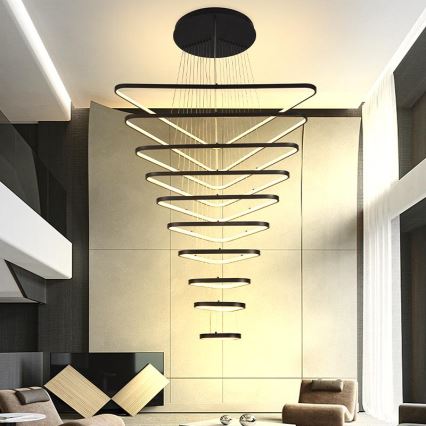 Candeeiro suspenso LED com regulação LED/385W/230V 3000-6500K diâmetro 100 cm + comando
