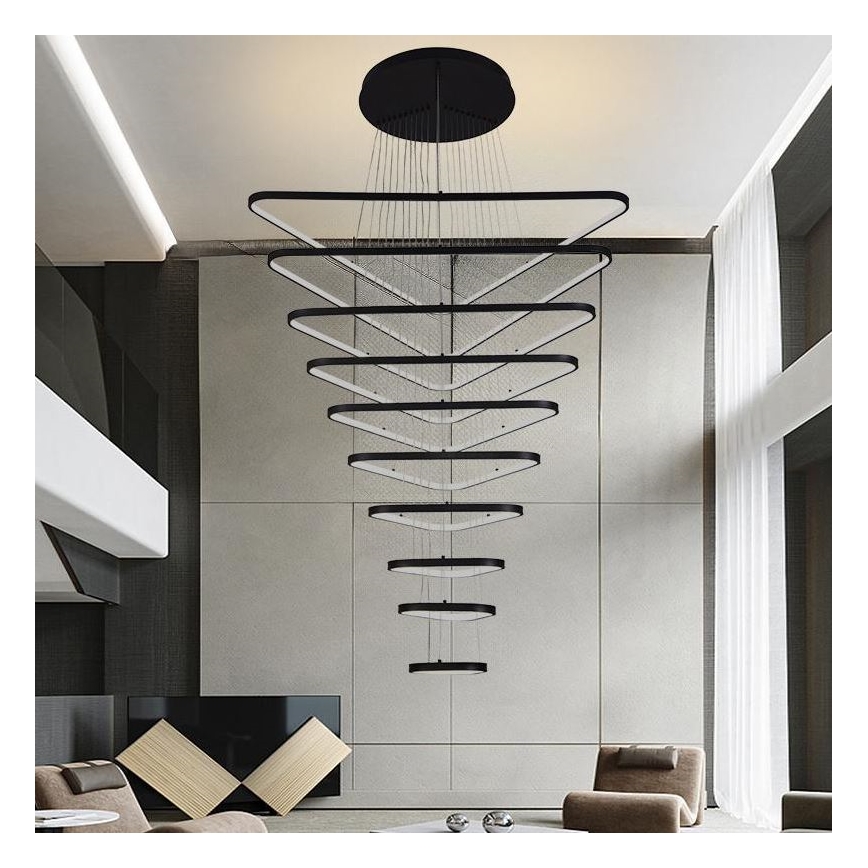 Candeeiro suspenso LED com regulação LED/385W/230V 3000-6500K diâmetro 100 cm + comando