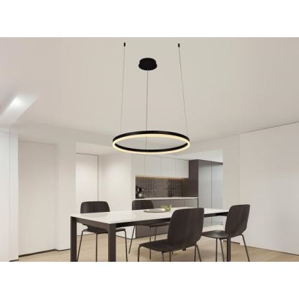 Candeeiro suspenso LED com regulação LED/42W/230V 3000-6500K diâmetro 60 cm + comando