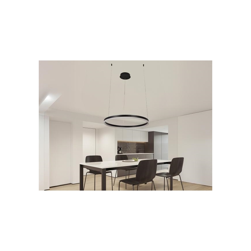 Candeeiro suspenso LED com regulação LED/42W/230V 3000-6500K diâmetro 60 cm + comando