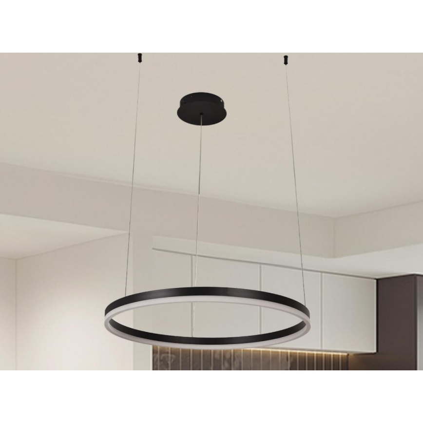 Candeeiro suspenso LED com regulação LED/42W/230V 3000-6500K diâmetro 60 cm + comando