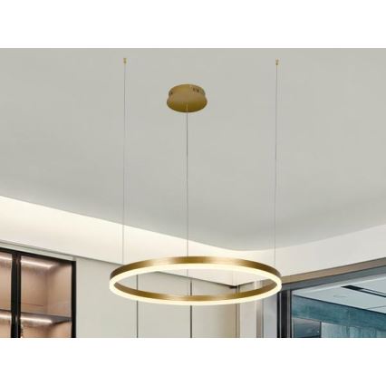 Candeeiro suspenso LED com regulação LED/42W/230V 3000-6500K diâmetro 60 cm + comando