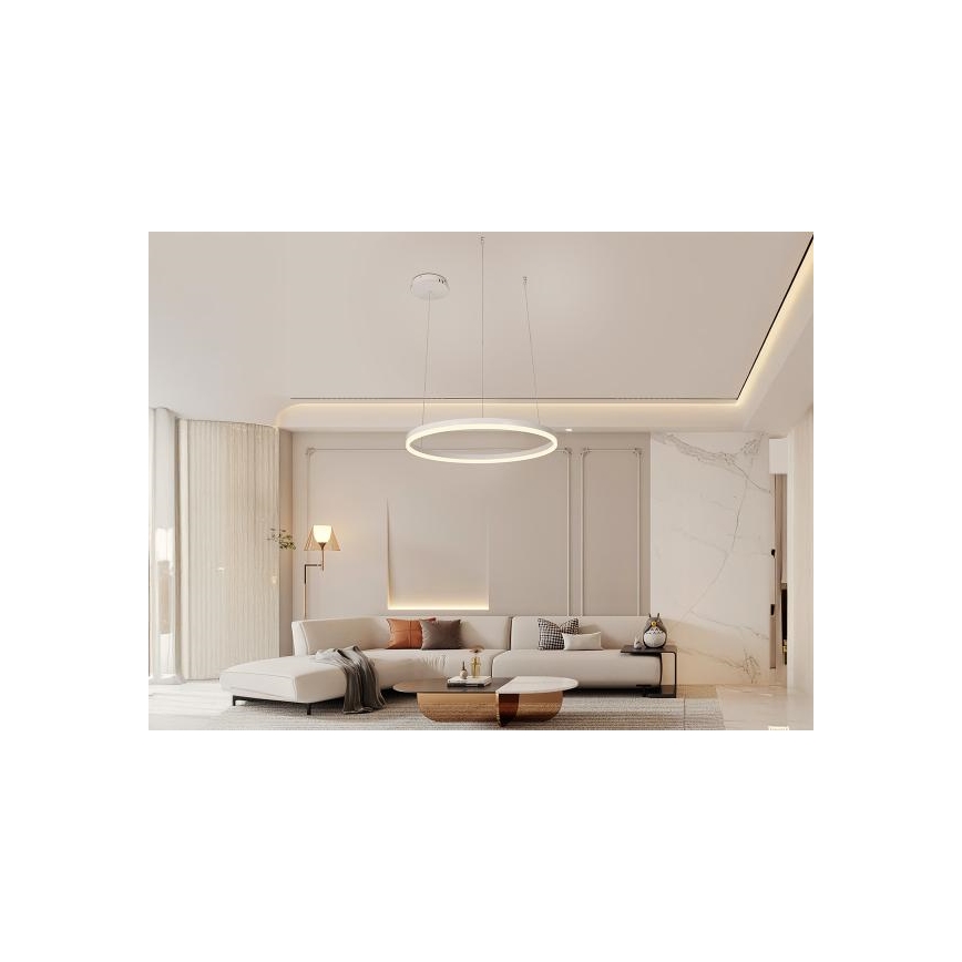 Candeeiro suspenso LED com regulação LED/42W/230V 3000-6500K diâmetro 60 cm + comando