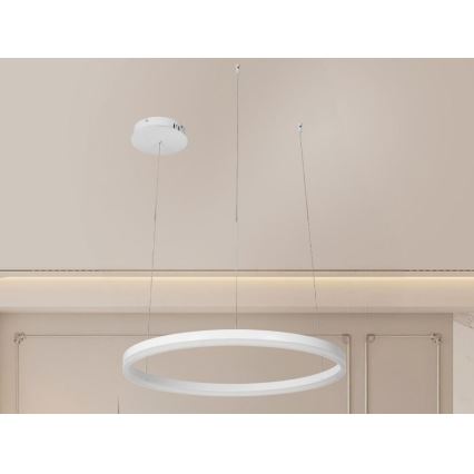 Candeeiro suspenso LED com regulação LED/42W/230V 3000-6500K diâmetro 60 cm + comando