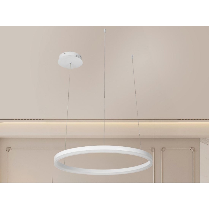 Candeeiro suspenso LED com regulação LED/42W/230V 3000-6500K diâmetro 60 cm + comando