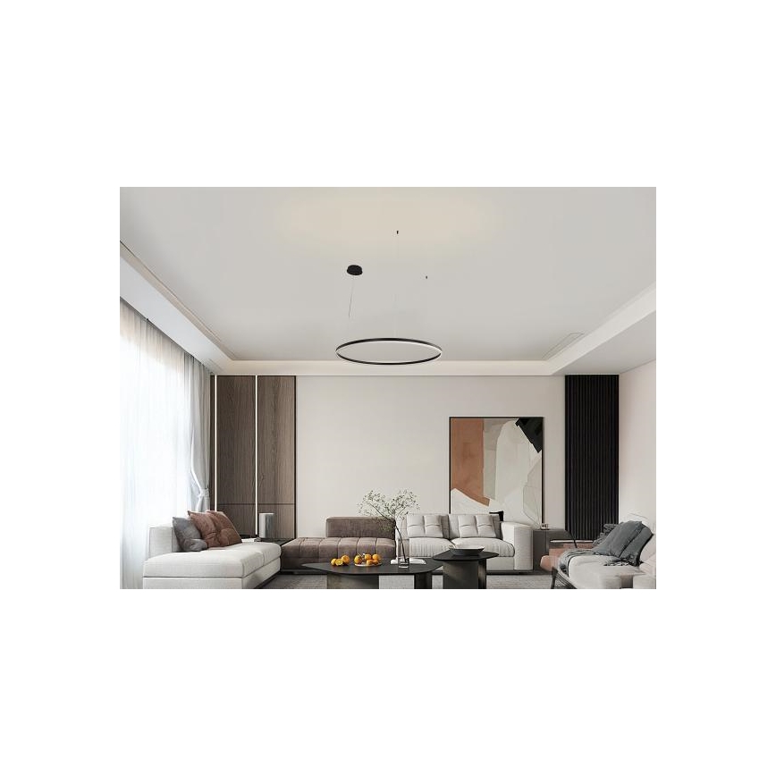 Candeeiro suspenso LED com regulação LED/55W/230V 3000-6500K diâmetro 80 cm + comando